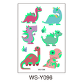 Glowing in the dark tattoos Happy Dinos – 5 sheets