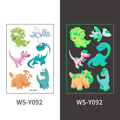 Glow in the dark tattoos draken – 5 vellen