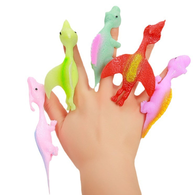 Super sjove bløde fingerdinosaurer - 24 stk