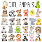 Happy Animal Stickers – 100 pcs
