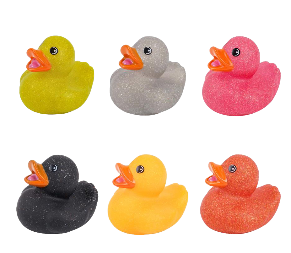 Glitter Bath Ducks – 12 pcs  Suitable from 6 Months