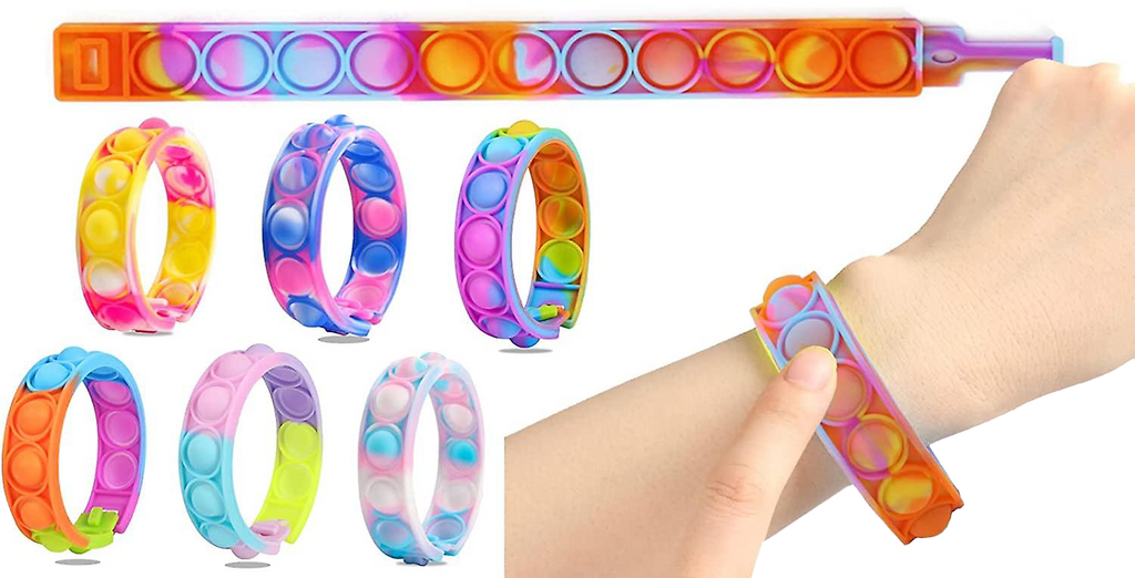 Silicone Push‑Pull Bracelets – 25 pcs