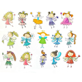 Angel Stickers with Glitter – 80 pcs
