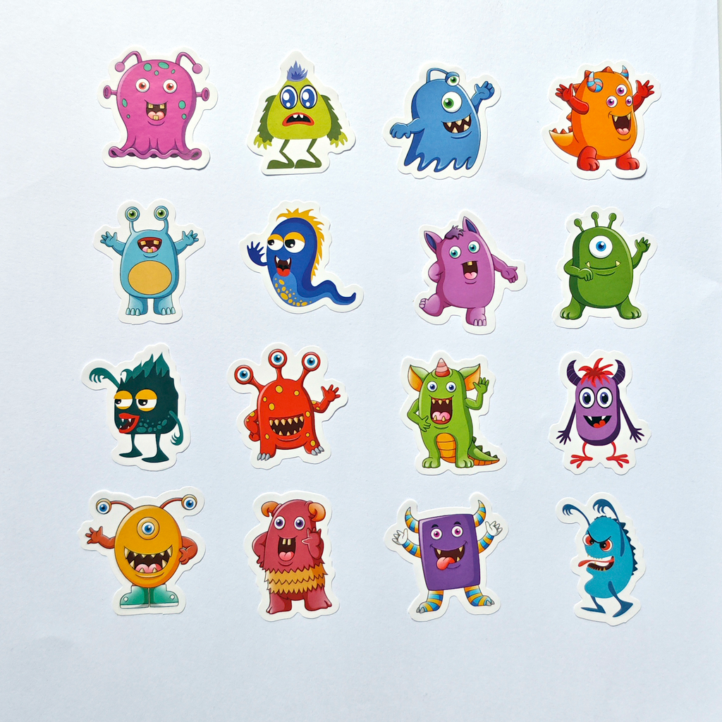 Monsterstickers – 100 stuks
