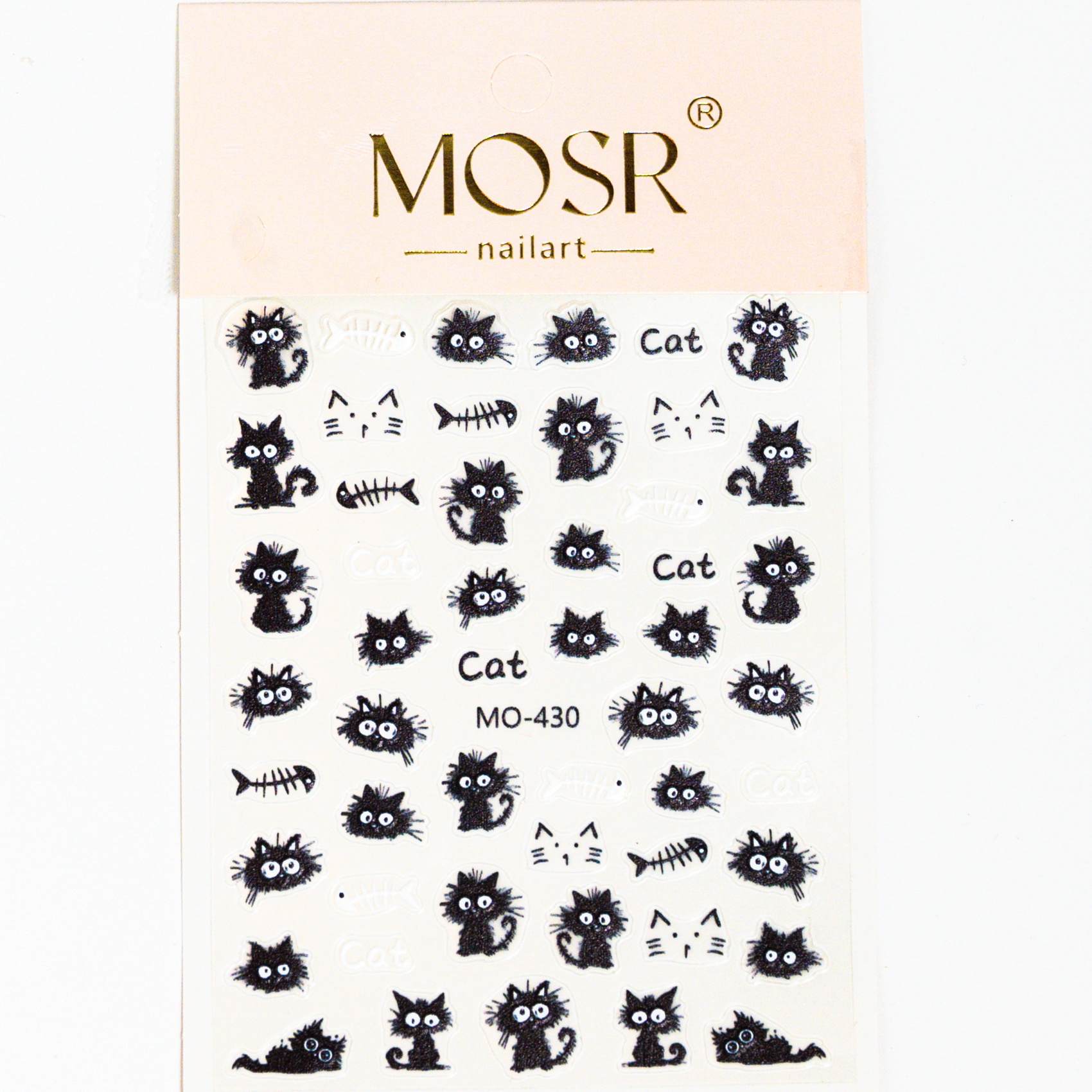 Cat‑Astrophe Nail Stickers – 180 pcs