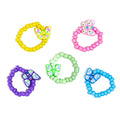Beaded Butterfly Rings with Elastic – 50 pcs