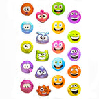 100 Glitter Stickers Smiley – 5 sheets