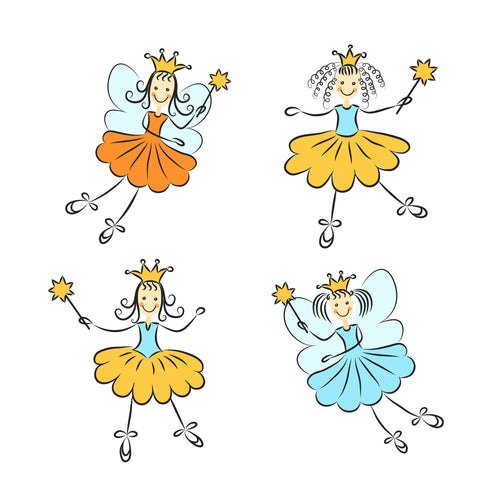 Angel Stickers with Glitter – 80 pcs
