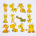 Happy Glitter Giraffe Stickers – 80 pcs