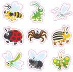 Happy insect tattoos – 100 pcs