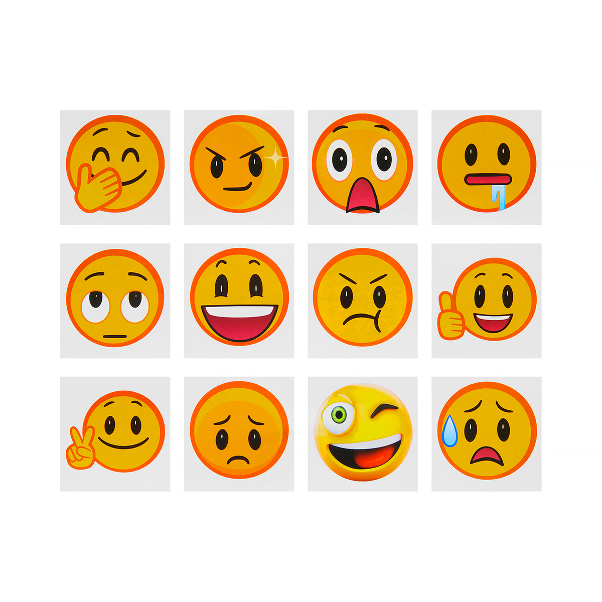 Leuke Smiley Stickers 100 stuks