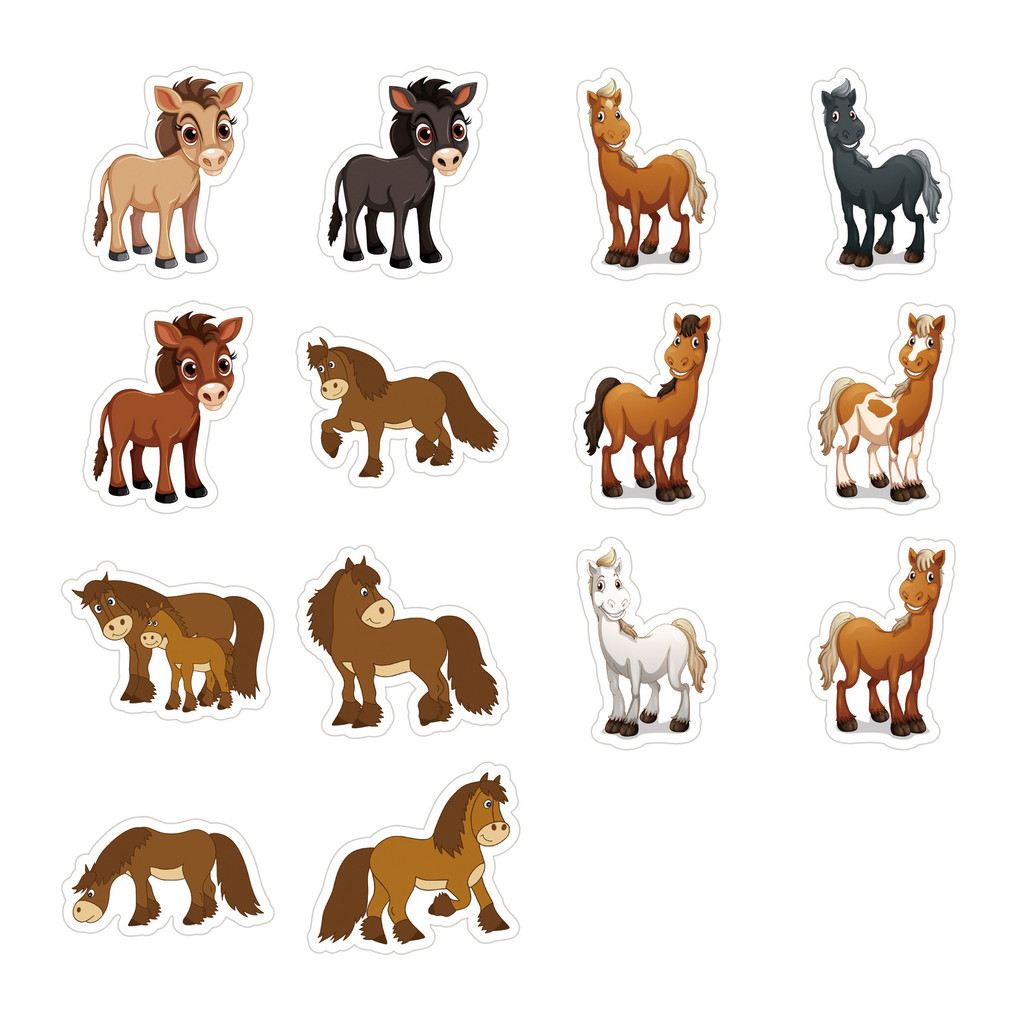 Playful Pony Friends Stickers 80 pcs