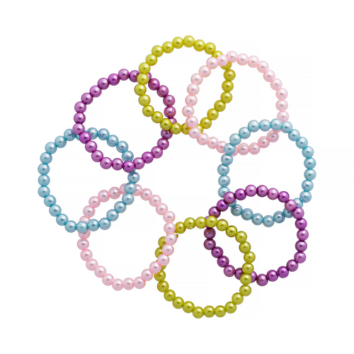 Luxury Beaded Bracelets – 24 pcs, multicolor beaded bracelets