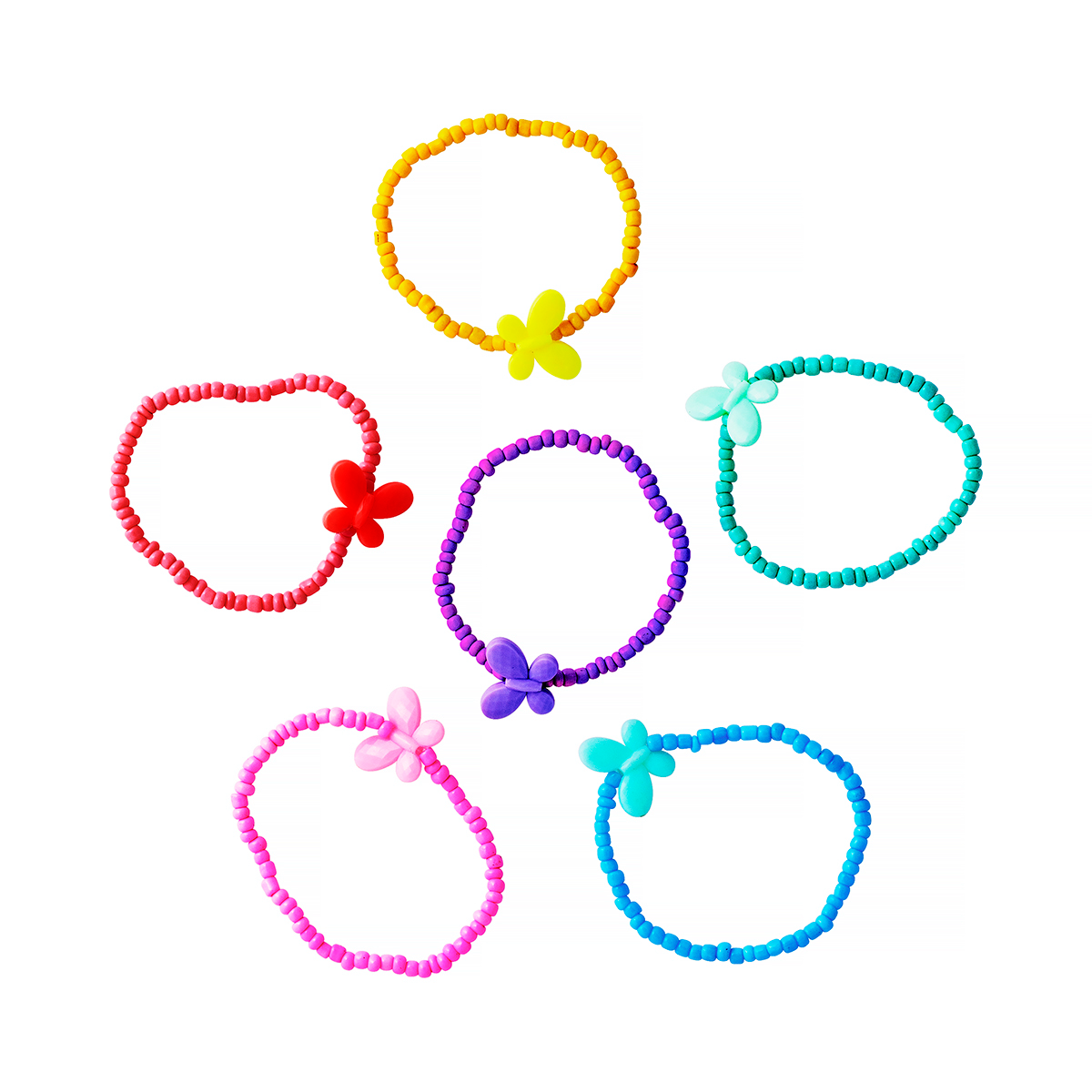 Beaded Butterfly Bracelets – 48 pcs