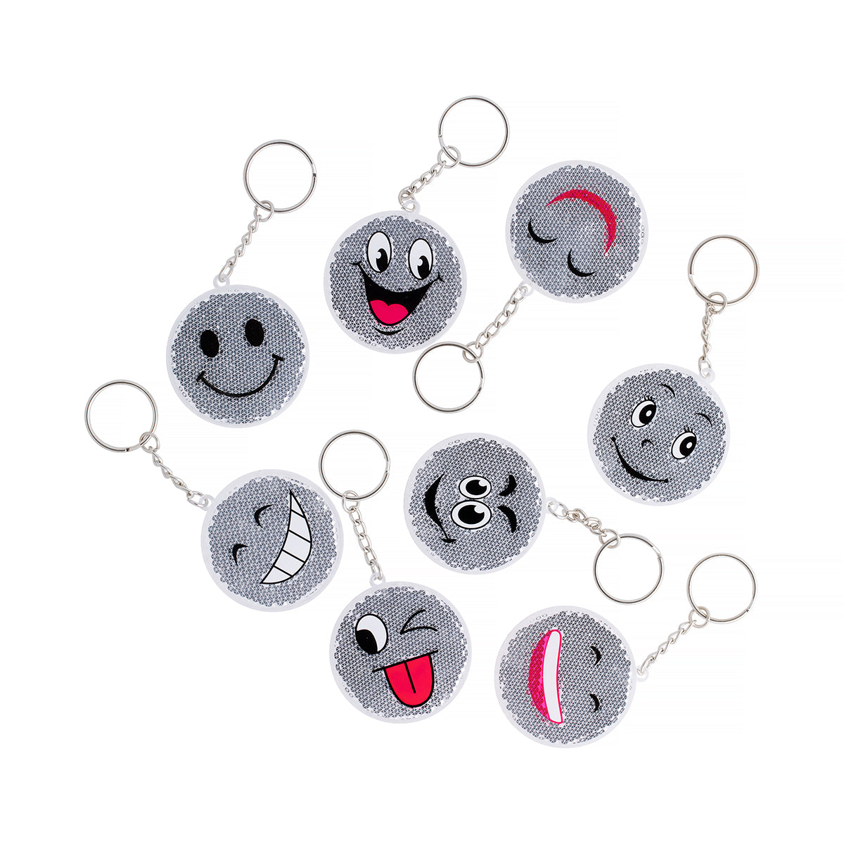 Keyring Reflective Smile – 25 pcs