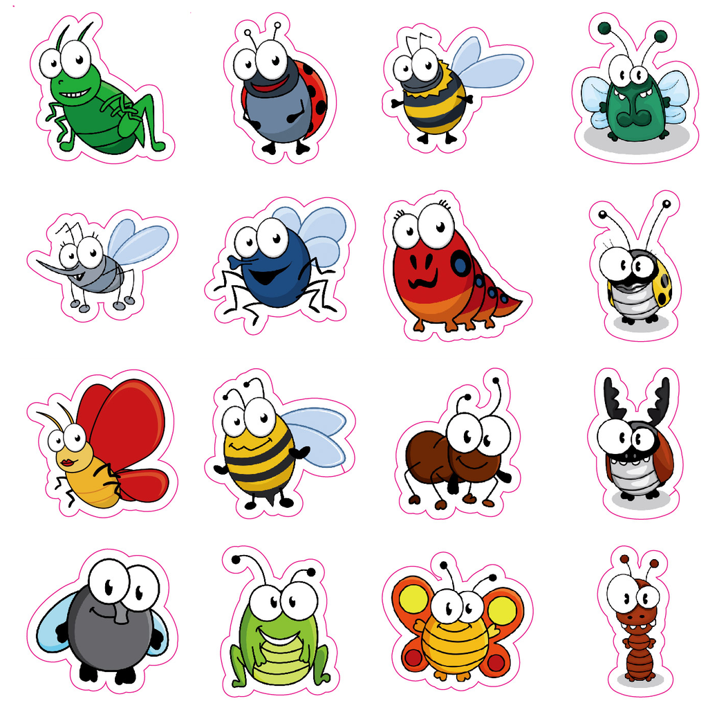 Thick stickers with googly eyes – 100 pcs
