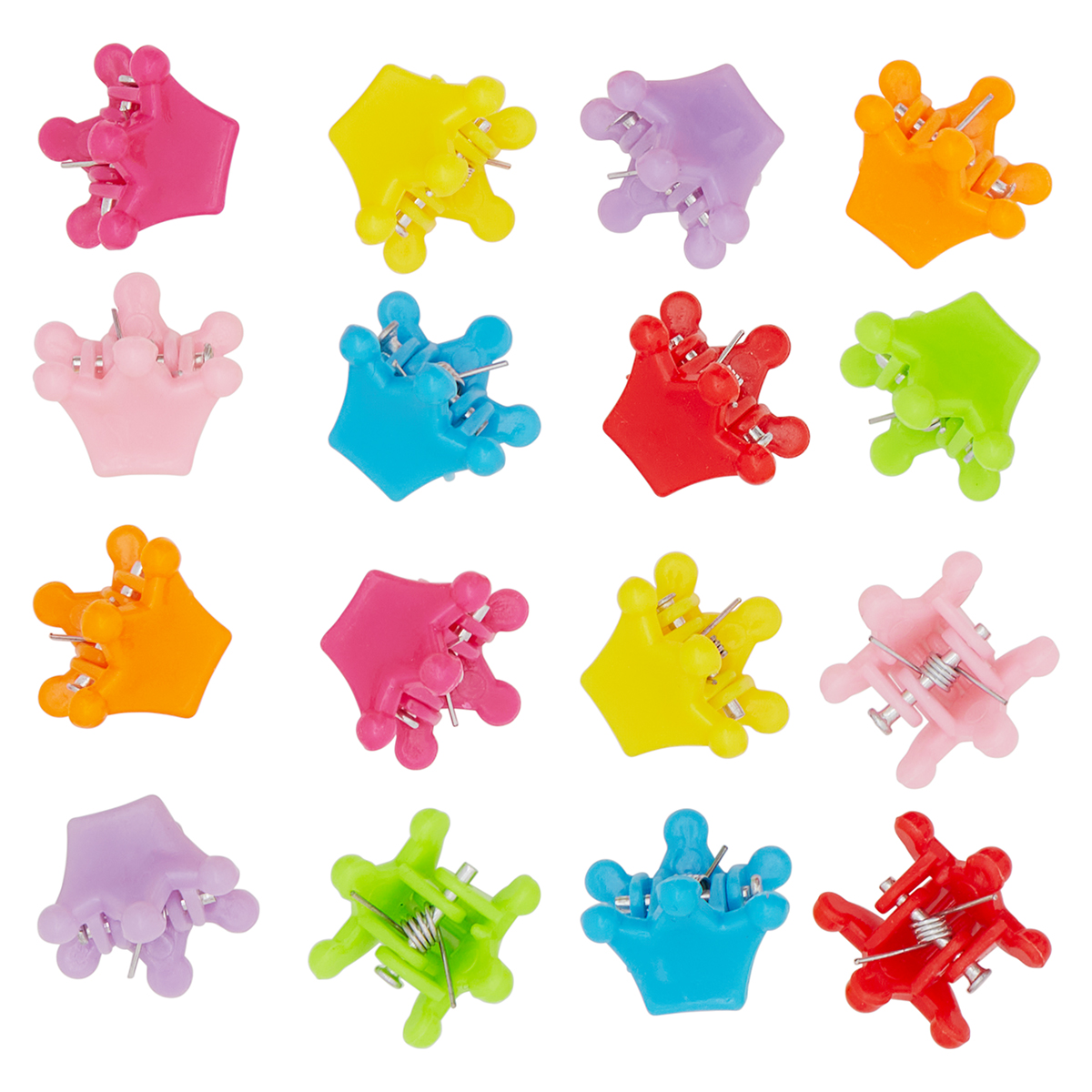 Small Crown Hair Clips – 100 pcs