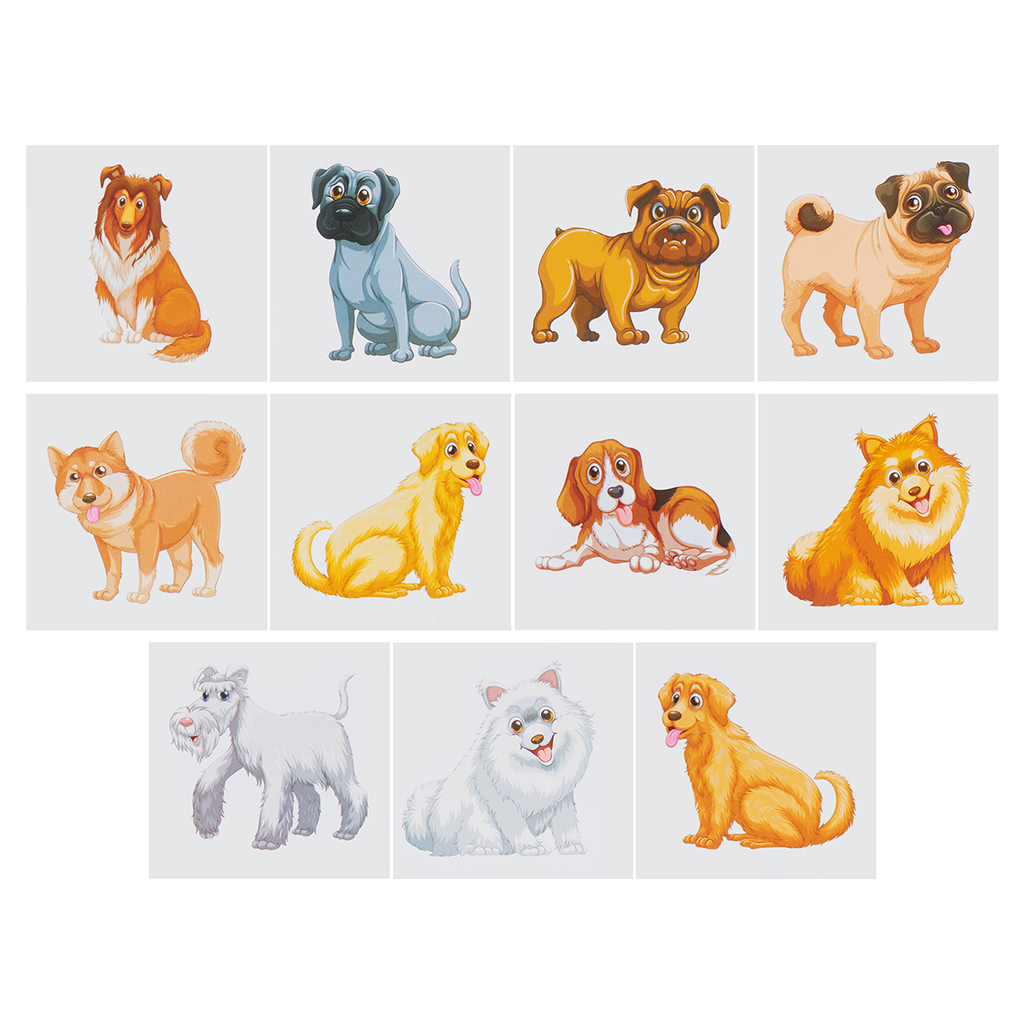 Beautiful Dog Stickers – 84 pcs
