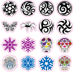 Cool Tattoos – 100 pcs