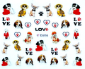 Nagelstickers coole honden – 120 stuks