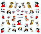 Nagelstickers coole honden – 120 stuks