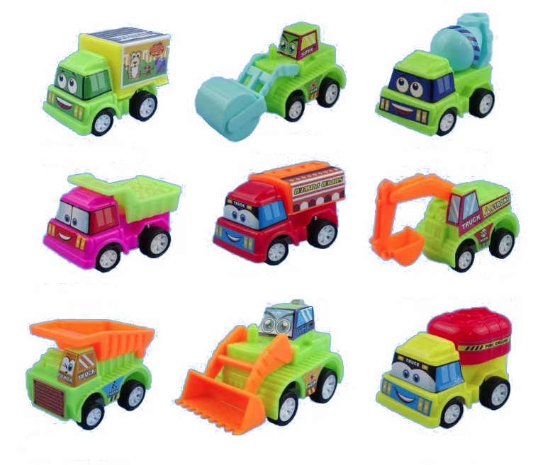 Larger Pullback Work Vehicles  27pcs