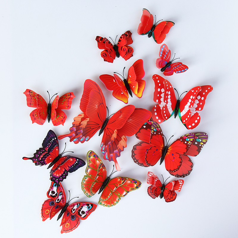 Butterfly 2 layer magnet/stickers – 12 pcs no: 7