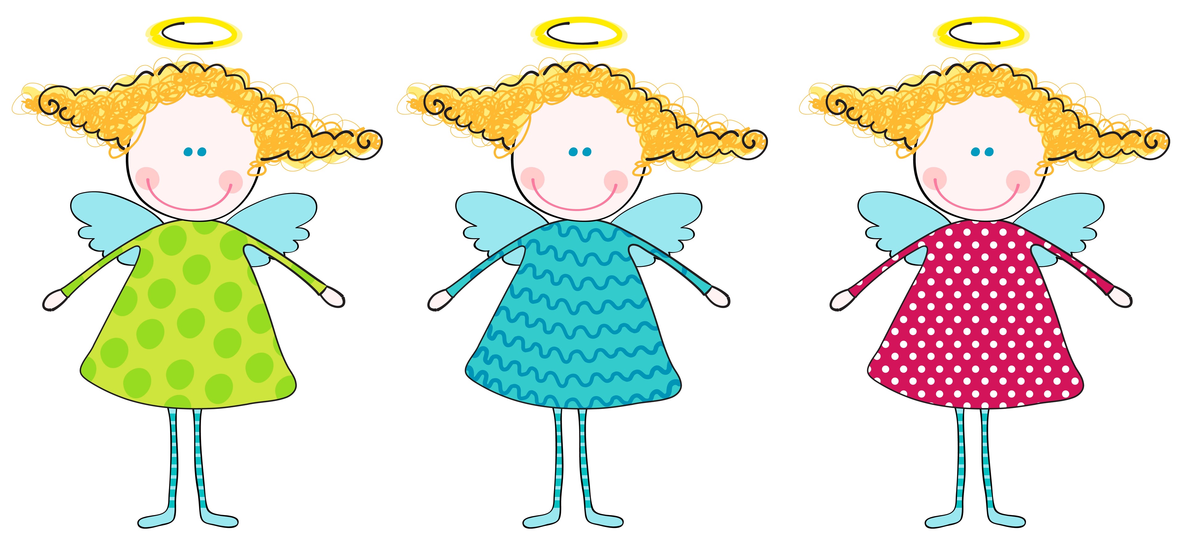 Angel Stickers with Glitter – 80 pcs