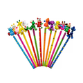 Potloden met lieve houten dieren – 24 stuks