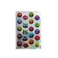 100 Glitter Stickers Smiley – 5 sheets