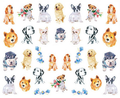 Nagelstickers schattige honden – 108 stuks