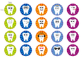 Happy Tooth Stickers – 100 pcs