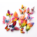 Vlinder 2-laags magneet/stickers – 12 stuks nr: 6